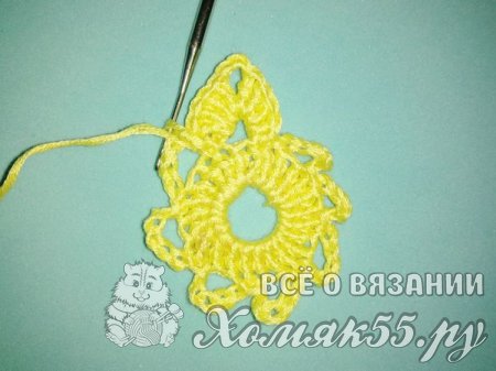 Серьги Бабочки крючком