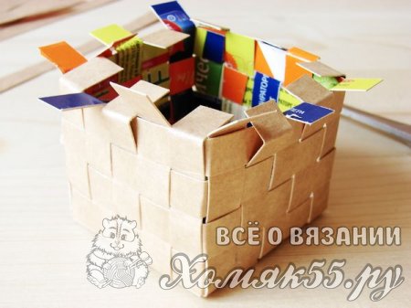 Корзинка из картона