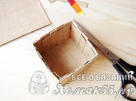 Корзинка из картона