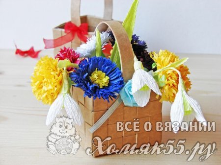 Корзинка из картона