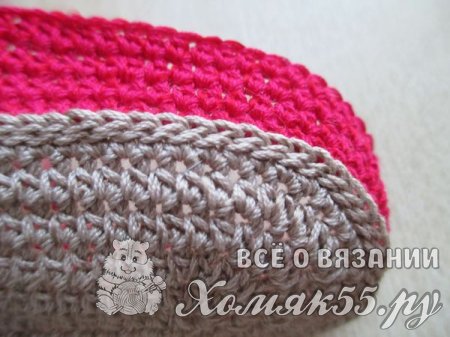 Красные пинетки-тапочки крючком