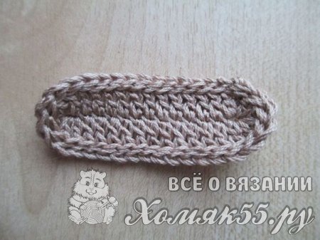 Красные пинетки-тапочки крючком