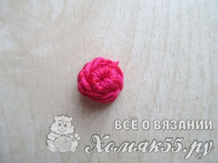 Красные пинетки-тапочки крючком
