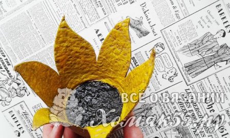 Корзинка для пасхальных яиц «Подсолнух»