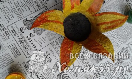 Корзинка для пасхальных яиц «Подсолнух»