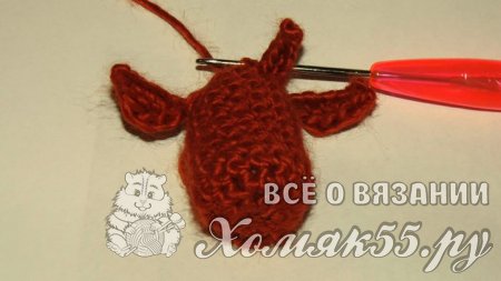 Вязаная корова крючком