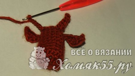 Вязаная корова крючком