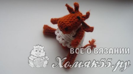 Вязаная корова крючком