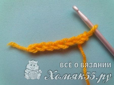 Повязка на голову «Жёлтые бабочки» крючком