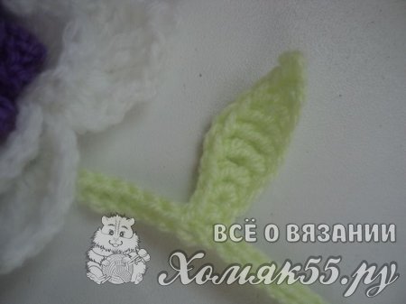 Закладка вязаная крючком