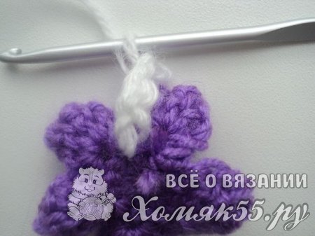 Закладка вязаная крючком