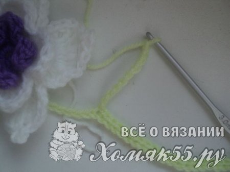 Закладка вязаная крючком
