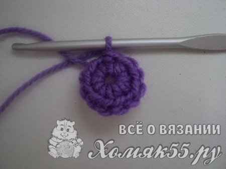 Закладка вязаная крючком