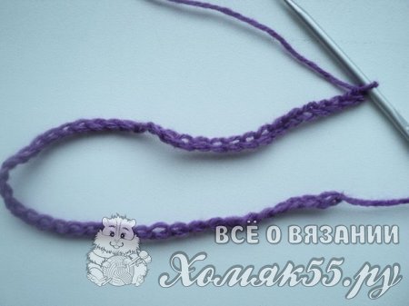 Ободок с цветами вязаный крючком