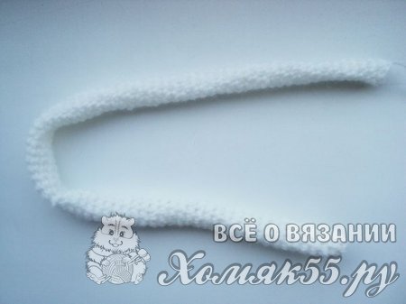 Ободок с цветами вязаный крючком