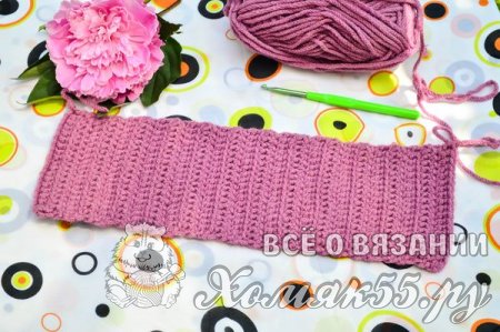 Фиалковая мочалка крючком. Мастер класс для начинающих