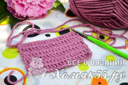 Фиалковая мочалка крючком. Мастер класс для начинающих