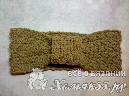 Мастер-класс по вязанию повязки на голову для девушки