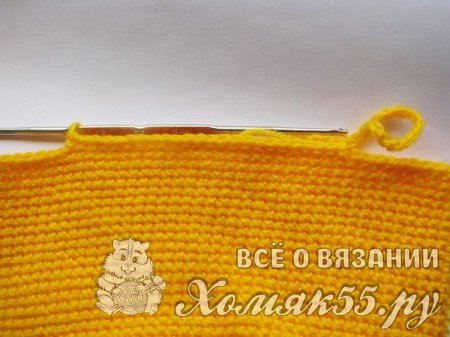 Вязаная корзинка
