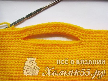 Вязаная корзинка