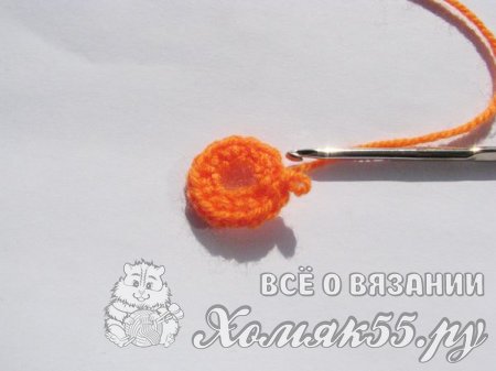 Вязаная корзинка