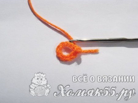 Вязаная корзинка