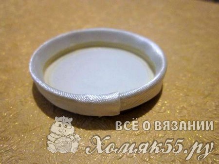 Свадебный подсвечник крючком