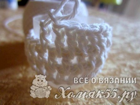 Свадебный подсвечник крючком