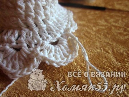 Свадебный подсвечник крючком
