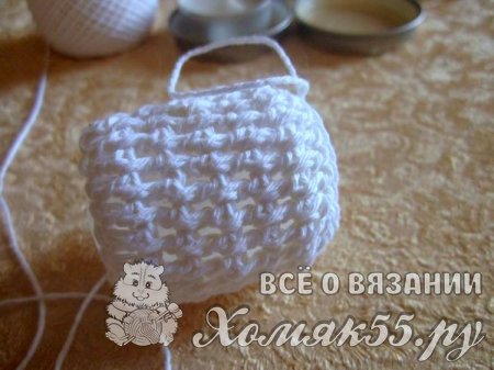 Свадебный подсвечник крючком
