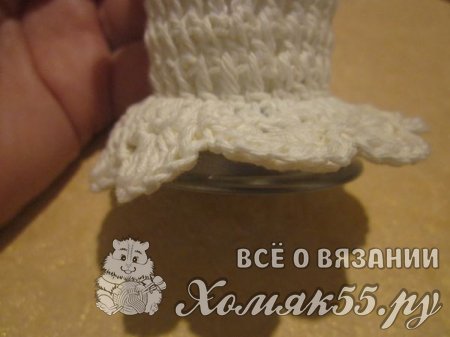 Свадебный подсвечник крючком
