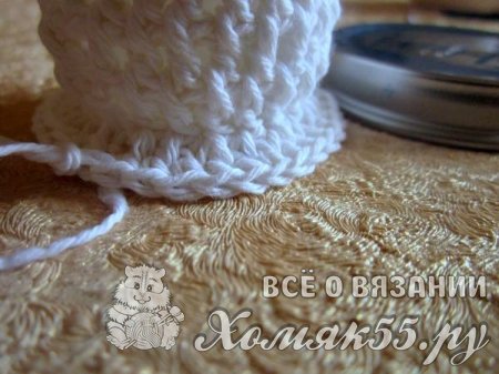 Свадебный подсвечник крючком