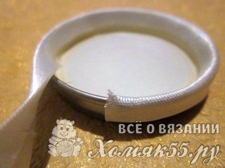 Свадебный подсвечник крючком