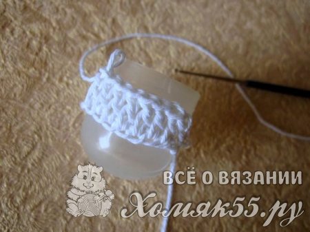 Свадебный подсвечник крючком