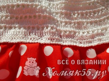 Летний комплект для девочки. Вязание крючком + шитьё