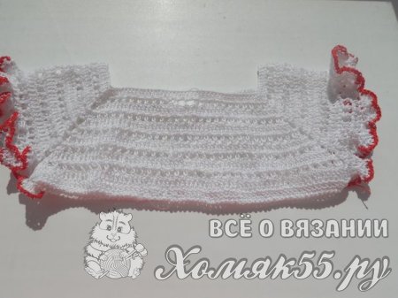 Летний комплект для девочки. Вязание крючком + шитьё
