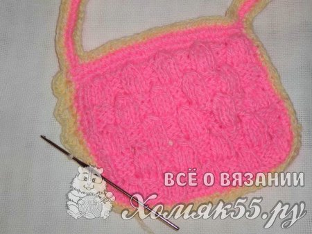 Мастер-класс «Вязаный слюнявчик»