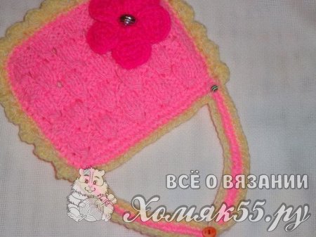 Мастер-класс «Вязаный слюнявчик»