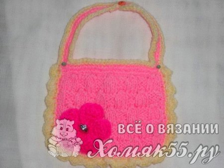Мастер-класс «Вязаный слюнявчик»