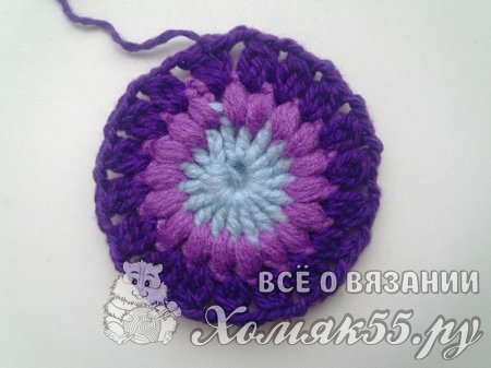 Тапочки из мотивов вязаные крючком
