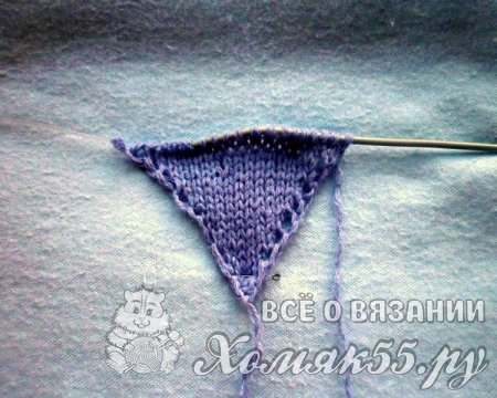 Кухонная прихватка, вязанная спицами