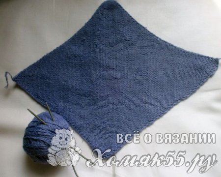 Кухонная прихватка, вязанная спицами