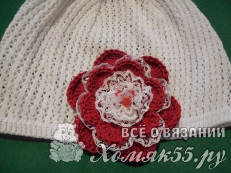 Вязаный крючком цветок