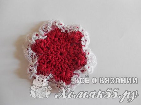 Вязаный крючком цветок