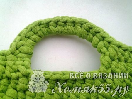 Сумка крючком из трикотажной пряжи