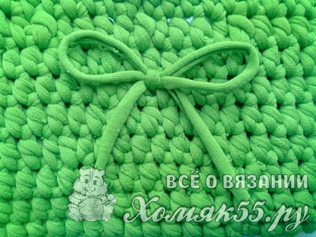 Сумка крючком из трикотажной пряжи