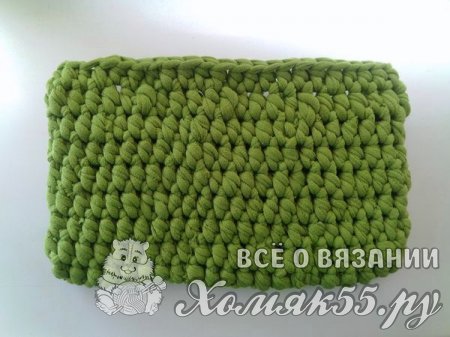 Сумка крючком из трикотажной пряжи