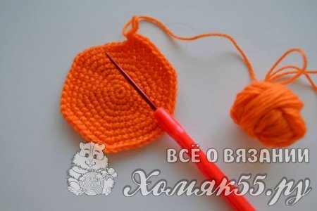 Карандашница крючком «Веселый чудик»