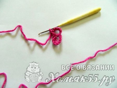 Объемный цветок крючком