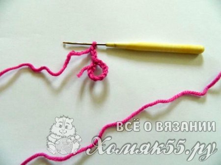 Объемный цветок крючком